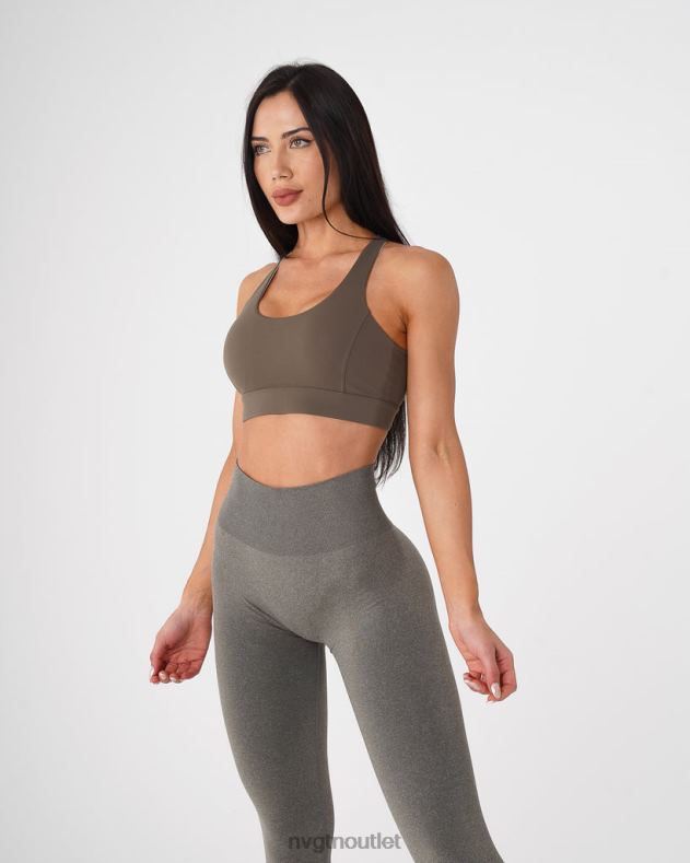 Fitness NVGTN BH zum Enthüllen Khakigrün Frauen 86ZJB55