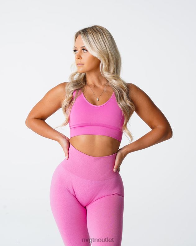 Fitness NVGTN Erhöhen Sie den nahtlosen BH Kaugummi rosa Frauen 86ZJB70