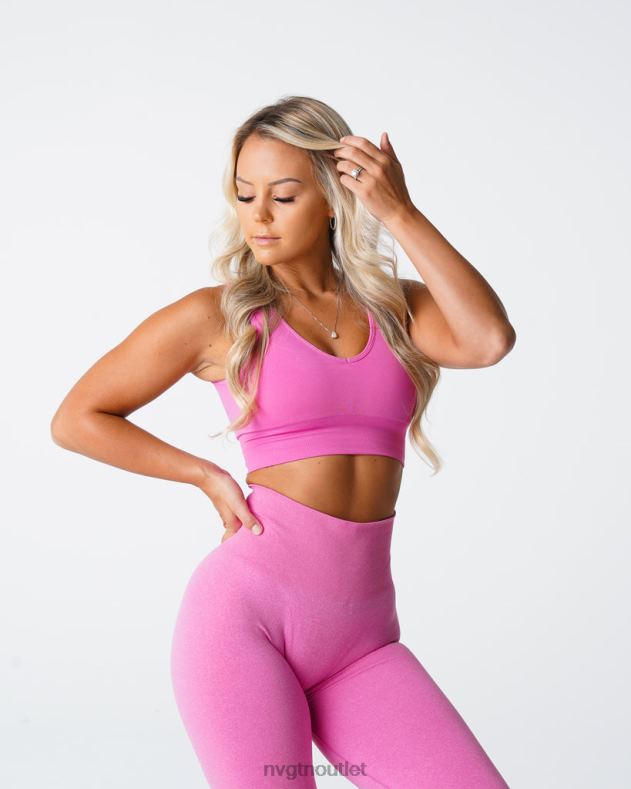 Fitness NVGTN Erhöhen Sie den nahtlosen BH Kaugummi rosa Frauen 86ZJB70