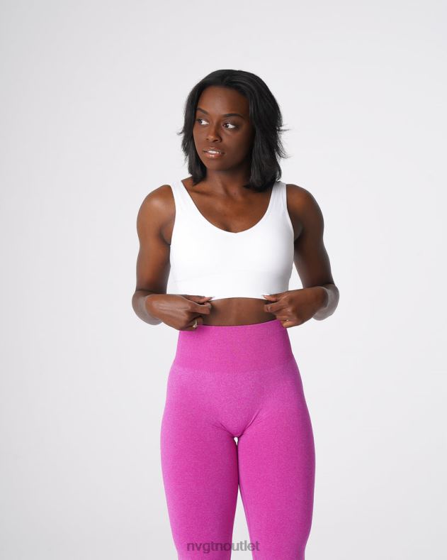 Fitness NVGTN Erhöhen Sie den nahtlosen BH Weiß Frauen 86ZJB69