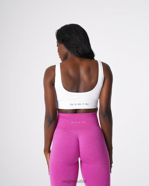 Fitness NVGTN Erhöhen Sie den nahtlosen BH Weiß Frauen 86ZJB69