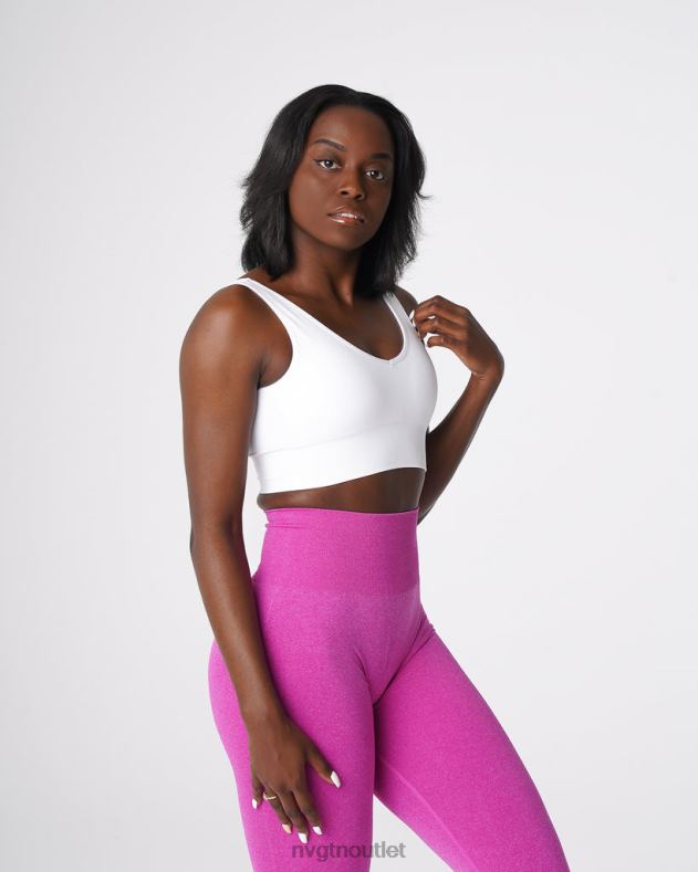 Fitness NVGTN Erhöhen Sie den nahtlosen BH Weiß Frauen 86ZJB69