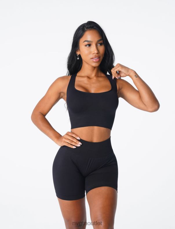 Fitness NVGTN Ignite nahtloser BH Schwarz Frauen 86ZJB40