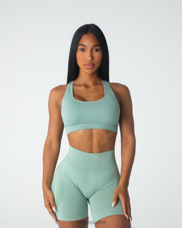 Fitness NVGTN Inspire nahtloser BH Salbeigrün Frauen 86ZJB39