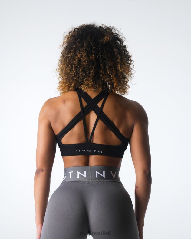 Fitness NVGTN Inspire nahtloser BH Schwarz Frauen 86ZJB13