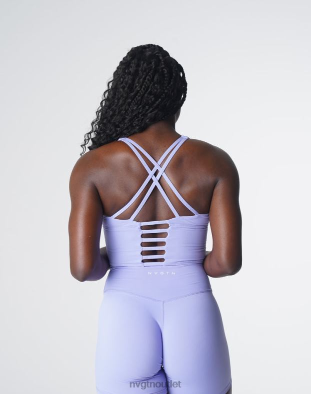 Fitness NVGTN Matrix-BH-Oberteil Immergrün Frauen 86ZJB120