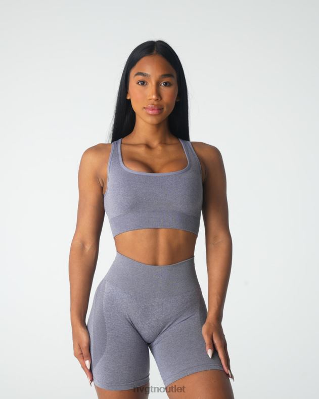 Fitness NVGTN Nahtloser Eclipse-BH grau Frauen 86ZJB109