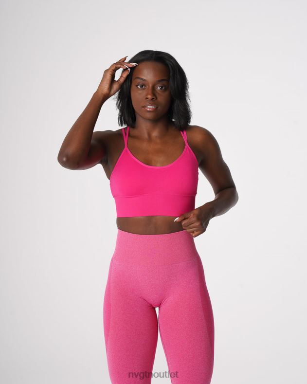 Fitness NVGTN Nahtloser Flourish-BH Fuchsie Frauen 86ZJB58