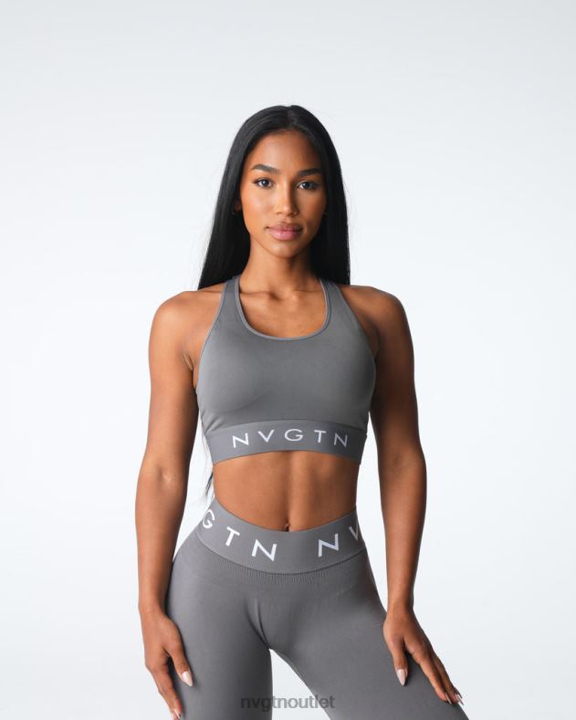 Fitness NVGTN Nahtloser Legacy-Sport-BH Holzkohle Frauen 86ZJB22