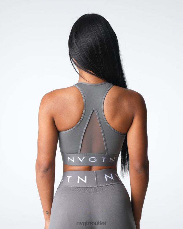 Fitness NVGTN Nahtloser Legacy-Sport-BH Holzkohle Frauen 86ZJB22