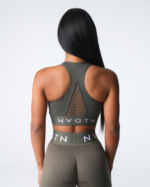 Fitness NVGTN Nahtloser Legacy-Sport-BH Olive Frauen 86ZJB23