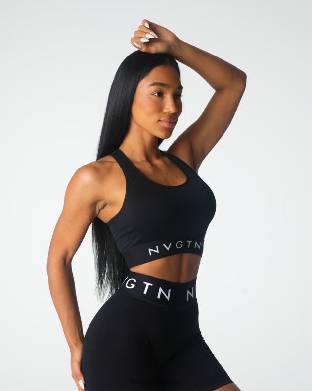 Fitness NVGTN Nahtloser Legacy-Sport-BH Schwarz Frauen 86ZJB21