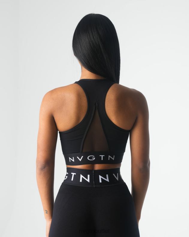 Fitness NVGTN Nahtloser Legacy-Sport-BH Schwarz Frauen 86ZJB21