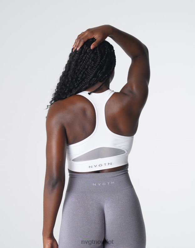 Fitness NVGTN Nahtloser Surge-BH Weiß Frauen 86ZJB129