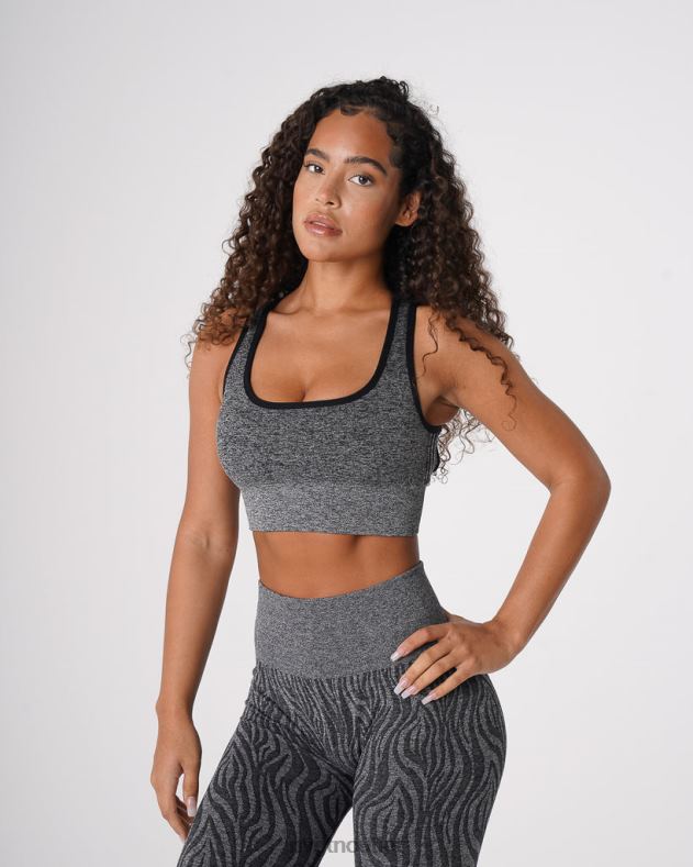 Fitness NVGTN Nahtloser Zebra-Eclipse-BH schwarz gesprenkelt Frauen 86ZJB214