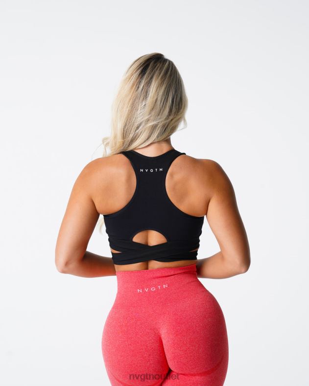 Fitness NVGTN Nahtloses BH-Oberteil formen Schwarz Frauen 86ZJB202