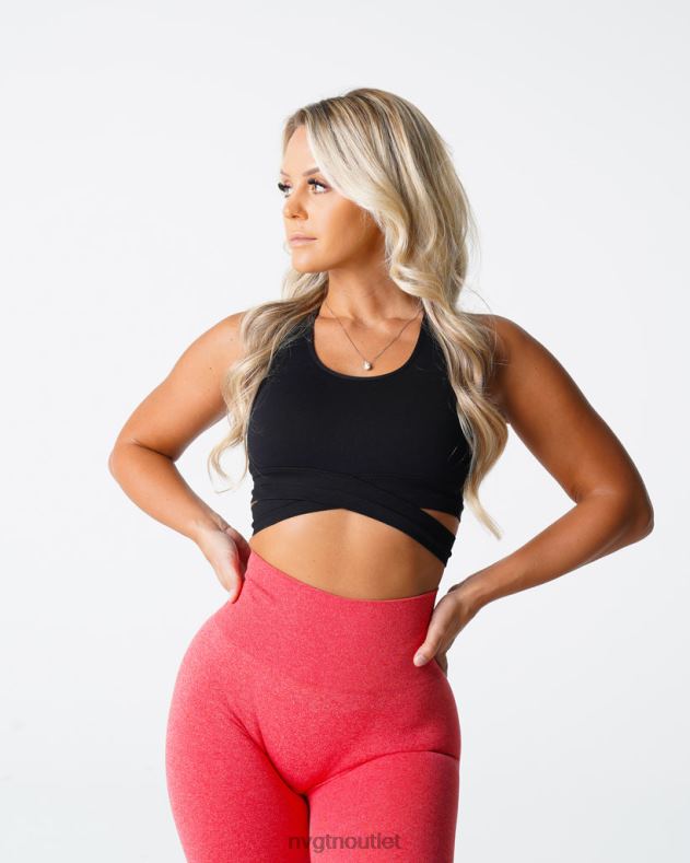 Fitness NVGTN Nahtloses BH-Oberteil formen Schwarz Frauen 86ZJB202