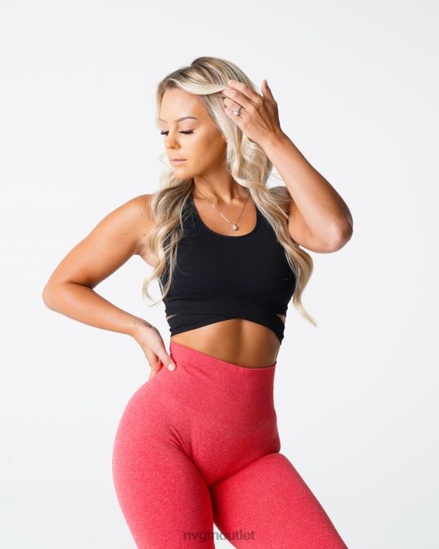 Fitness NVGTN Nahtloses BH-Oberteil formen Schwarz Frauen 86ZJB202
