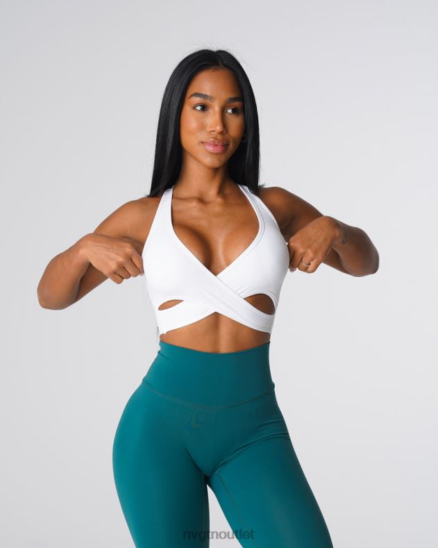 Fitness NVGTN Strahlender BH Weiß Frauen 86ZJB134