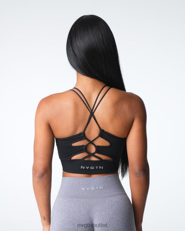Fitness NVGTN Thrive nahtloser BH Schwarz Frauen 86ZJB5