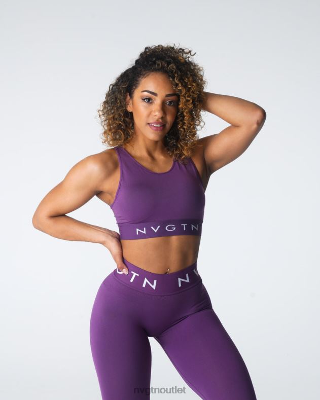 Fitness NVGTN Trilogy Sport nahtloser BH Amethyst Frauen 86ZJB33