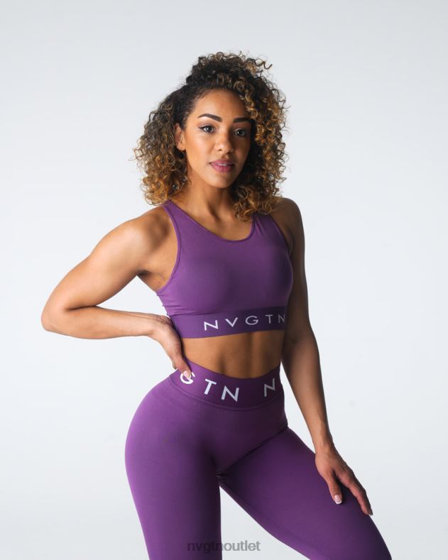 Fitness NVGTN Trilogy Sport nahtloser BH Amethyst Frauen 86ZJB33