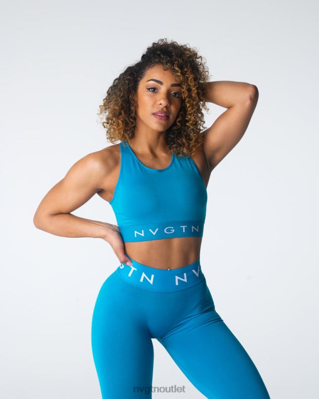 Fitness NVGTN Trilogy Sport nahtloser BH Lagune Frauen 86ZJB35