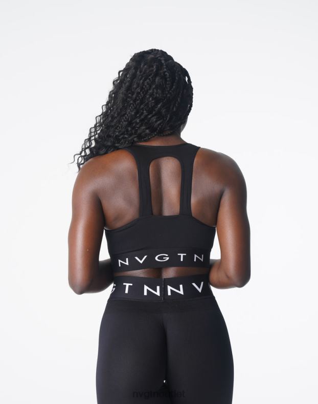 Fitness NVGTN Trilogy Sport nahtloser BH Schwarz Frauen 86ZJB132