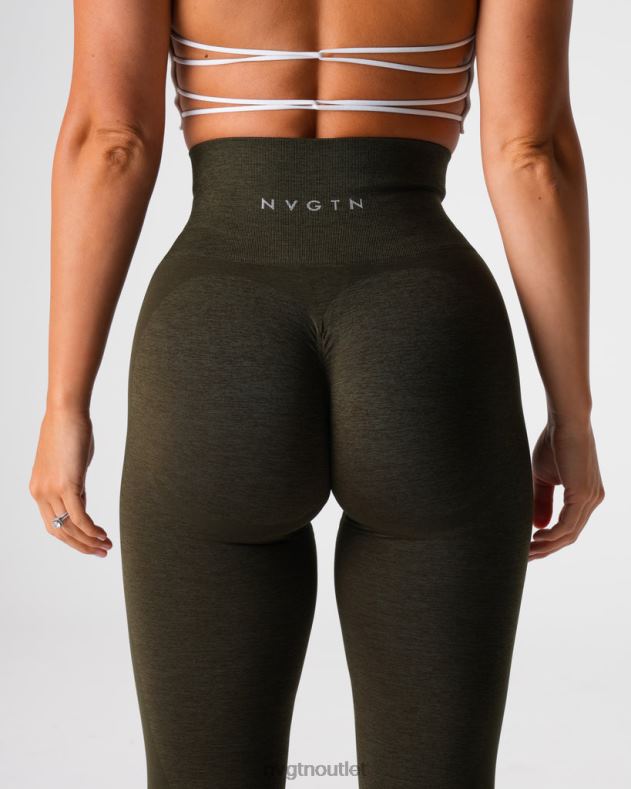 Fitness NVGTN Kontur 2.0 nahtlose Leggings Olive Frauen 86ZJB492