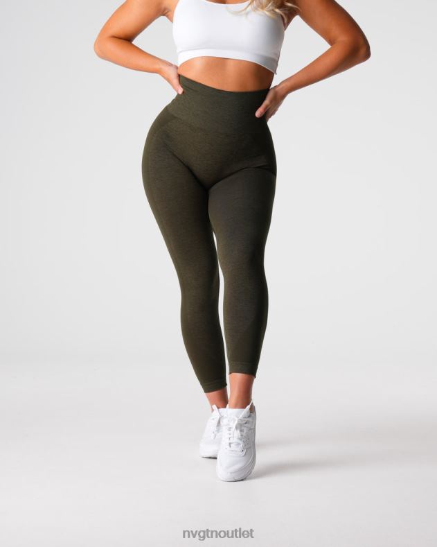 Fitness NVGTN Kontur 2.0 nahtlose Leggings Olive Frauen 86ZJB492