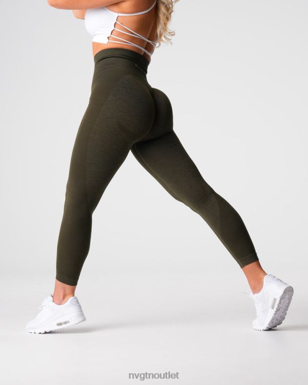 Fitness NVGTN Kontur 2.0 nahtlose Leggings Olive Frauen 86ZJB492
