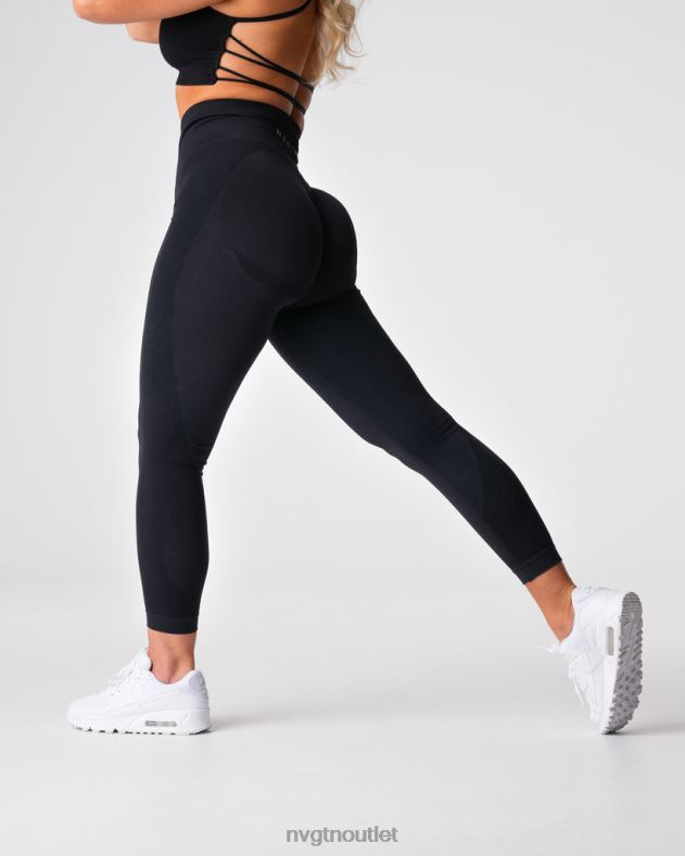 Fitness NVGTN Kontur 2.0 nahtlose Leggings Schwarz Frauen 86ZJB487