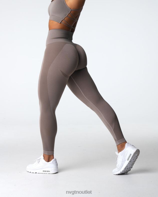 Fitness NVGTN Kontur 2.0 nahtlose Leggings Taupe Frauen 86ZJB491