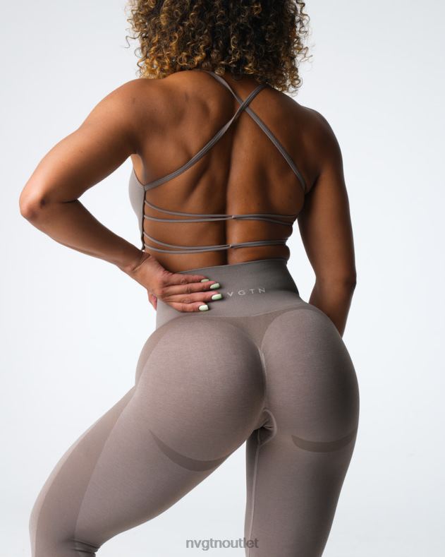 Fitness NVGTN Kontur 2.0 nahtlose Leggings Taupe Frauen 86ZJB491