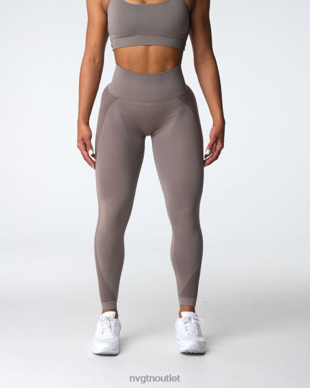 Fitness NVGTN Kontur 2.0 nahtlose Leggings Taupe Frauen 86ZJB491