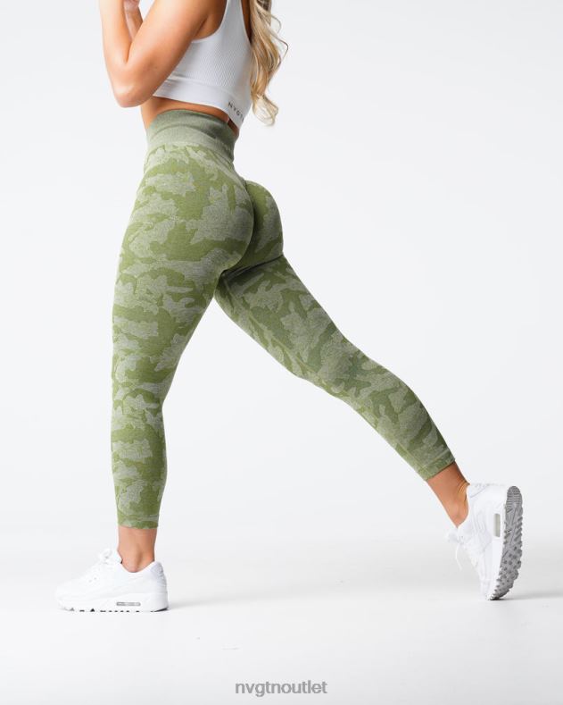 Fitness NVGTN Nahtlose Camo-Leggings Wiese Frauen 86ZJB548