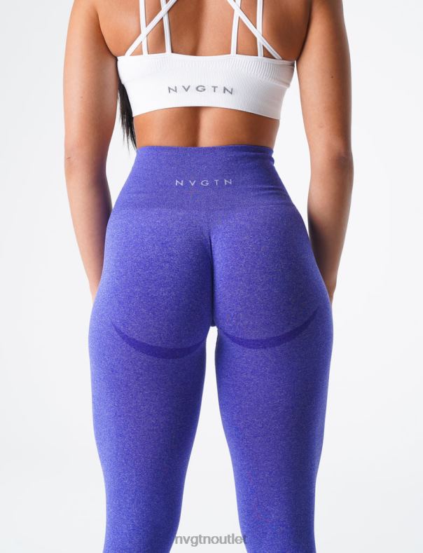 Fitness NVGTN Nahtlose Leggings mit Kurven Elektrisches Blau Frauen 86ZJB633