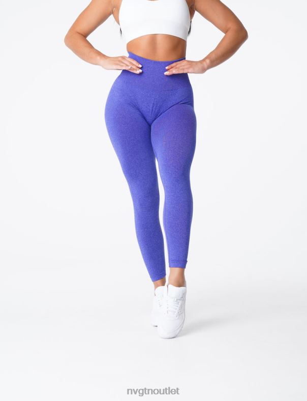 Fitness NVGTN Nahtlose Leggings mit Kurven Elektrisches Blau Frauen 86ZJB633