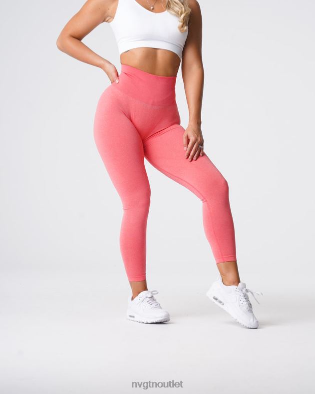 Fitness NVGTN Nahtlose Leggings mit Kurven Koralle Frauen 86ZJB612