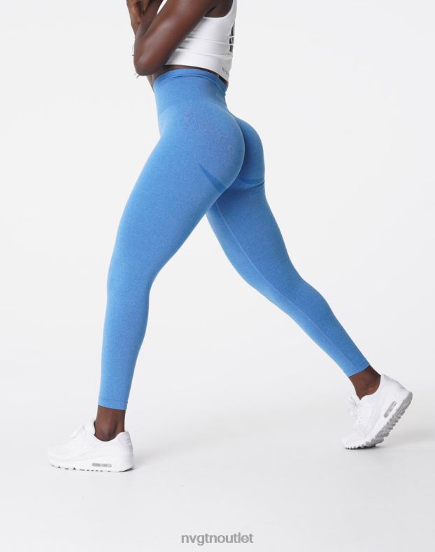 Fitness NVGTN Nahtlose Leggings mit Kurven Meerblau Frauen 86ZJB624