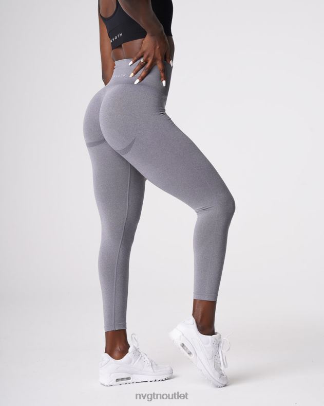 Fitness NVGTN Nahtlose Leggings mit Kurven grau Frauen 86ZJB611