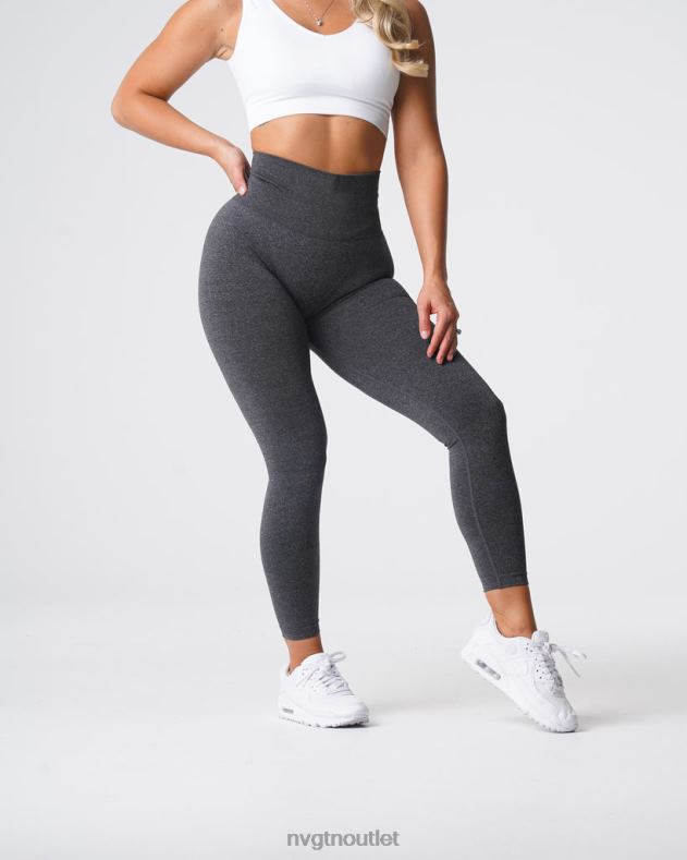 Fitness NVGTN Nahtlose Leggings mit Kurven schwarz gesprenkelt Frauen 86ZJB610