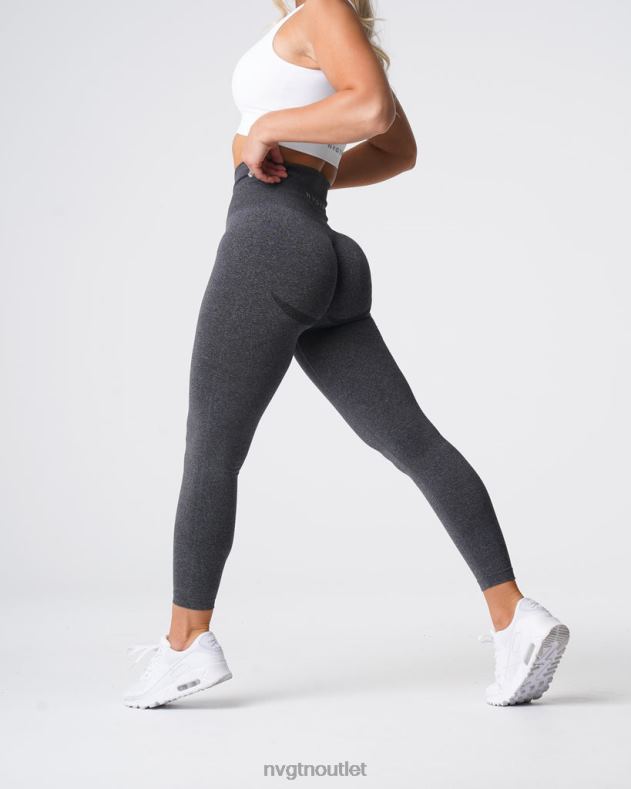 Fitness NVGTN Nahtlose Leggings mit Kurven schwarz gesprenkelt Frauen 86ZJB610