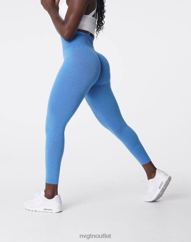 Fitness NVGTN Nahtlose NV-Leggings Meerblau Frauen 86ZJB584