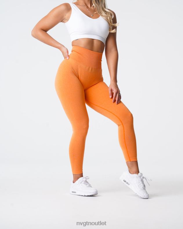 Fitness NVGTN Nahtlose NV-Leggings Sonnenuntergang orange Frauen 86ZJB598