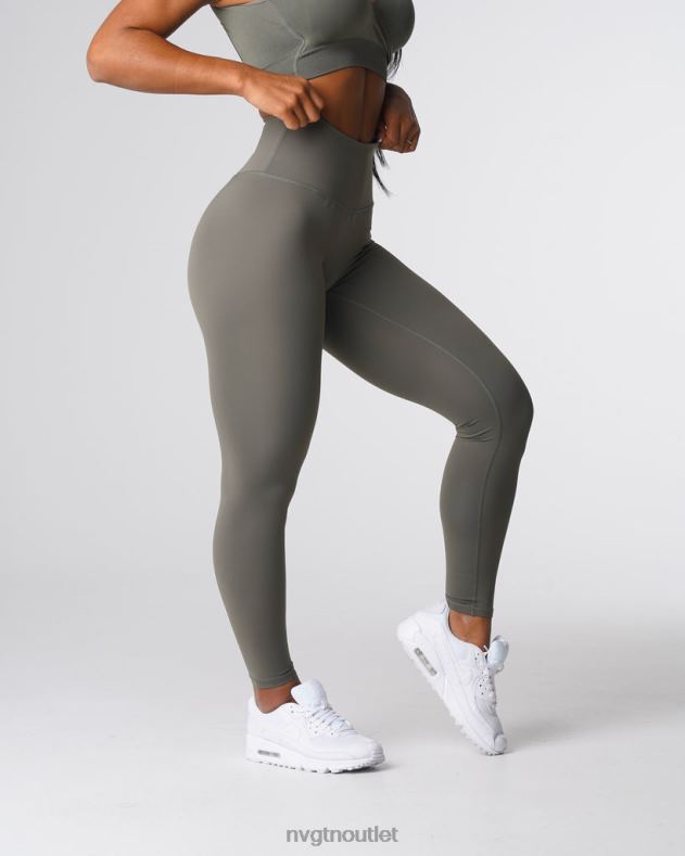 Fitness NVGTN charakteristische 2.0-Leggings Khakigrün Frauen 86ZJB567