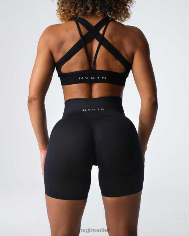 Fitness NVGTN Kontur 2.0 nahtlose Shorts Schwarz Frauen 86ZJB316