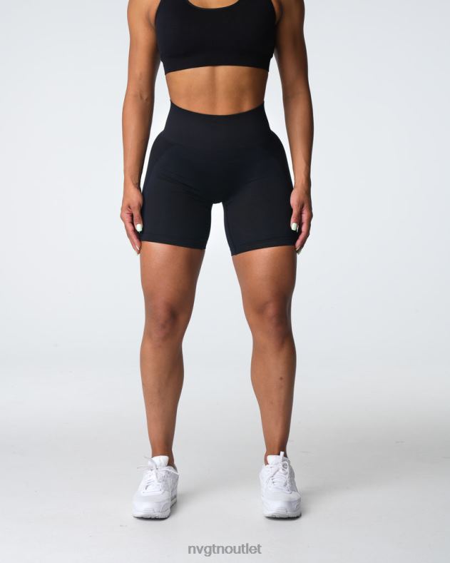 Fitness NVGTN Kontur 2.0 nahtlose Shorts Schwarz Frauen 86ZJB316