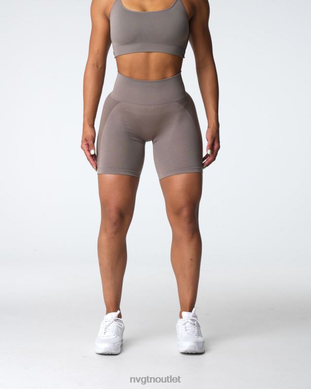 Fitness NVGTN Kontur 2.0 nahtlose Shorts Taupe Frauen 86ZJB320
