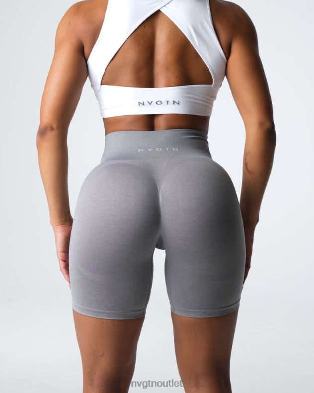 Fitness NVGTN Kontur 2.0 nahtlose Shorts grau Frauen 86ZJB317